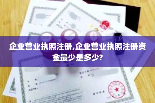 企业营业执照注册,企业营业执照注册资金最少是多少?