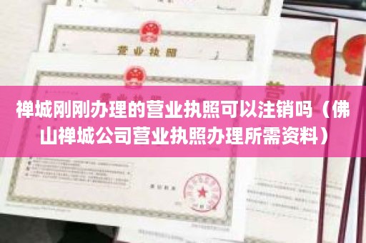 禅城刚刚办理的营业执照可以注销吗（佛山禅城公司营业执照办理所需资料）