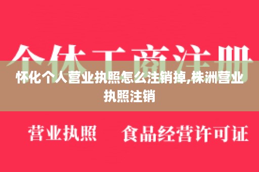 怀化个人营业执照怎么注销掉,株洲营业执照注销