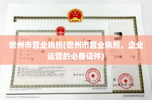 儋州市营业执照(儋州市营业执照，企业运营的必备证件)
