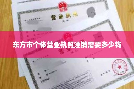东方市个体营业执照注销需要多少钱
