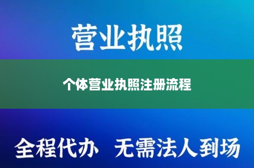 个体营业执照注册流程
