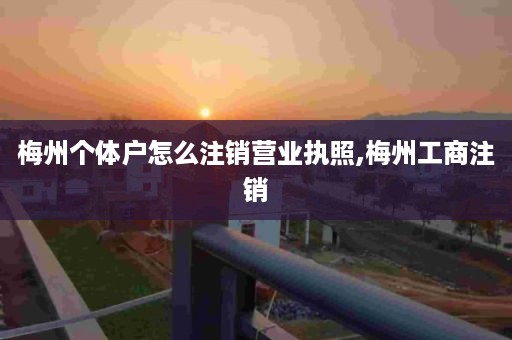 梅州个体户怎么注销营业执照,梅州工商注销
