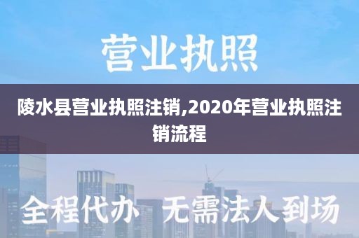 陵水县营业执照注销,2020年营业执照注销流程