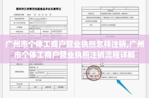 广州市个体工商户营业执照怎样注销,广州市个体工商户营业执照注销流程详解