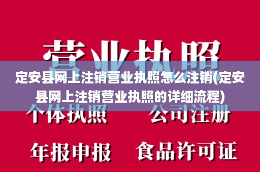 定安县网上注销营业执照怎么注销(定安县网上注销营业执照的详细流程)