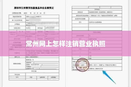 常州网上怎样注销营业执照