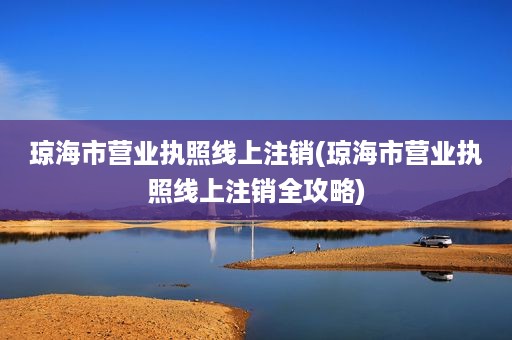 琼海市营业执照线上注销(琼海市营业执照线上注销全攻略)