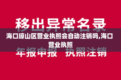 海口琼山区营业执照会自动注销吗,海口 营业执照