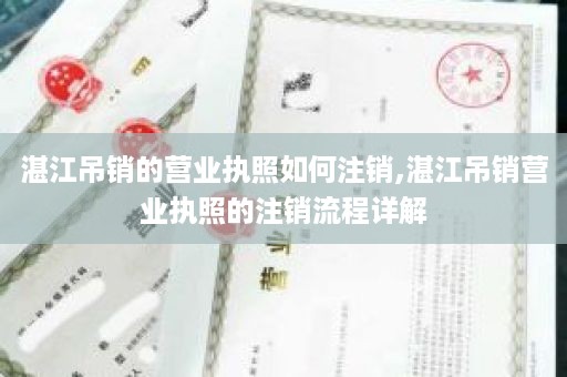 湛江吊销的营业执照如何注销,湛江吊销营业执照的注销流程详解