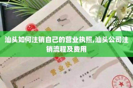 汕头如何注销自己的营业执照,汕头公司注销流程及费用