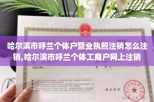 哈尔滨市呼兰个体户营业执照注销怎么注销,哈尔滨市呼兰个体工商户网上注销