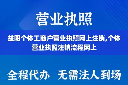 益阳个体工商户营业执照网上注销,个体营业执照注销流程网上