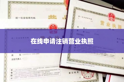 在线申请注销营业执照