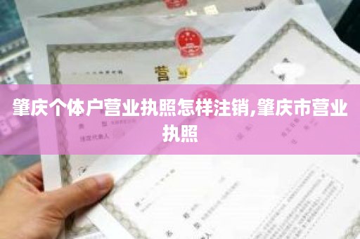 肇庆个体户营业执照怎样注销,肇庆市营业执照