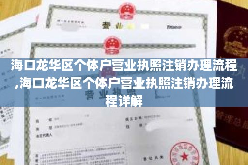 海口龙华区个体户营业执照注销办理流程,海口龙华区个体户营业执照注销办理流程详解