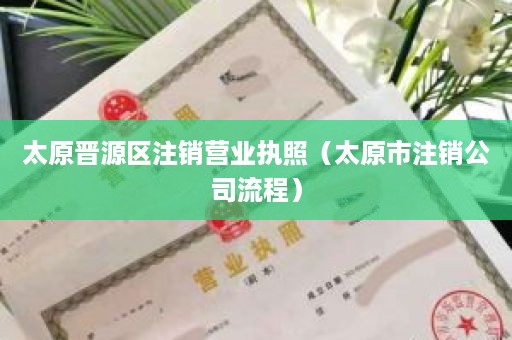 太原晋源区注销营业执照（太原市注销公司流程）