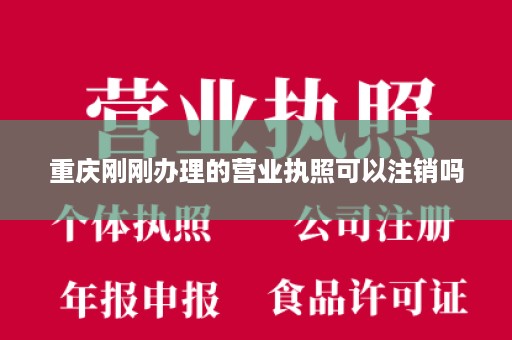 重庆刚刚办理的营业执照可以注销吗