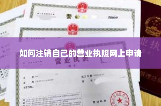 如何注销自己的营业执照网上申请