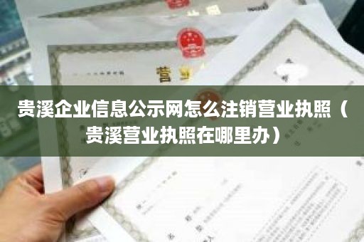 贵溪企业信息公示网怎么注销营业执照（贵溪营业执照在哪里办）