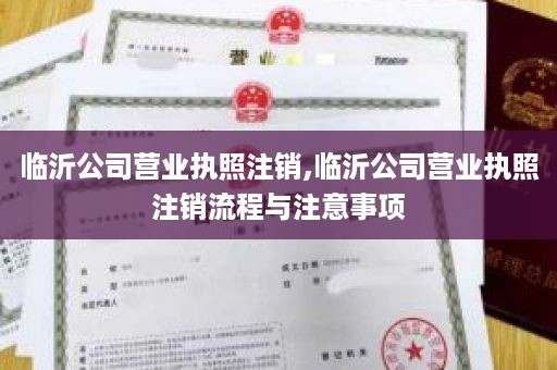临沂公司营业执照注销,临沂公司营业执照注销流程与注意事项
