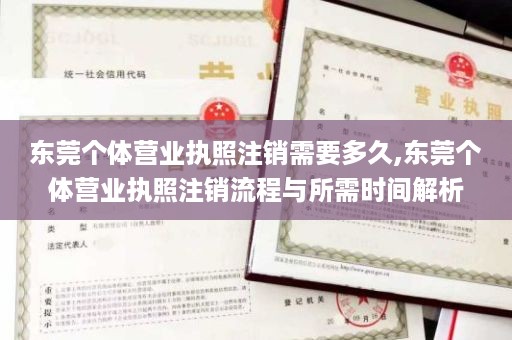 东莞个体营业执照注销需要多久,东莞个体营业执照注销流程与所需时间解析