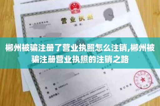 郴州被骗注册了营业执照怎么注销,郴州被骗注册营业执照的注销之路