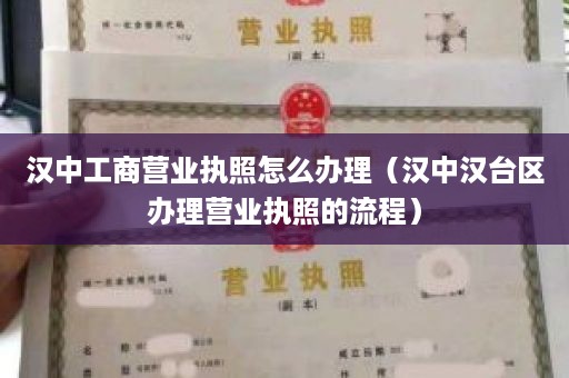汉中工商营业执照怎么办理（汉中汉台区办理营业执照的流程）