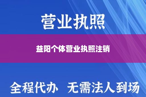 益阳个体营业执照注销