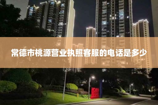 常德市桃源营业执照客服的电话是多少