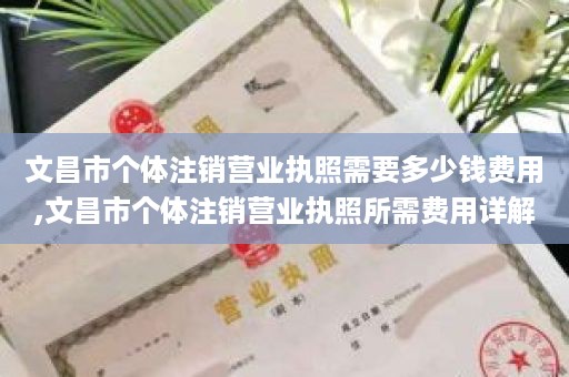 文昌市个体注销营业执照需要多少钱费用,文昌市个体注销营业执照所需费用详解