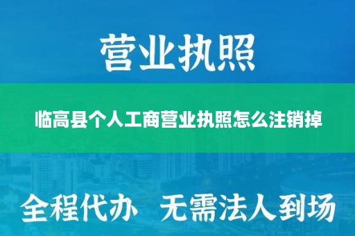 临高县个人工商营业执照怎么注销掉