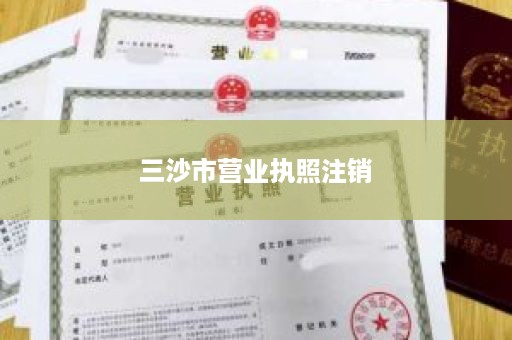 三沙市营业执照注销
