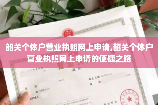 韶关个体户营业执照网上申请,韶关个体户营业执照网上申请的便捷之路