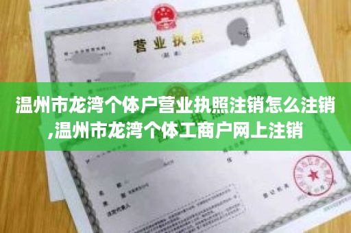 温州市龙湾个体户营业执照注销怎么注销,温州市龙湾个体工商户网上注销