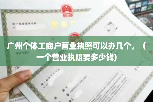 广州个体工商户营业执照可以办几个，（一个营业执照要多少钱)