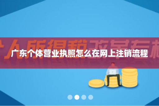 广东个体营业执照怎么在网上注销流程