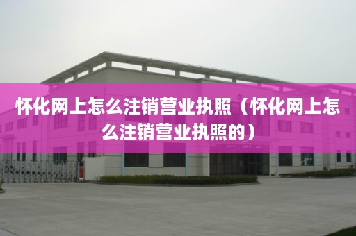 怀化网上怎么注销营业执照（怀化网上怎么注销营业执照的）