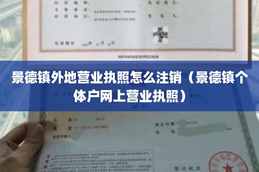 景德镇外地营业执照怎么注销（景德镇个体户网上营业执照）