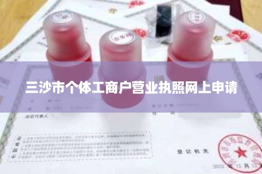 三沙市个体工商户营业执照网上申请
