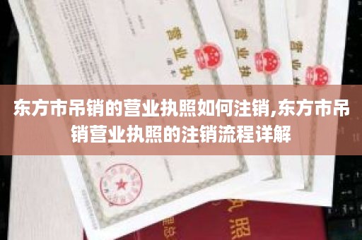 东方市吊销的营业执照如何注销,东方市吊销营业执照的注销流程详解