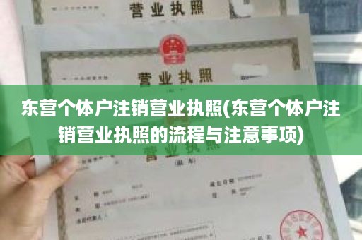 东营个体户注销营业执照(东营个体户注销营业执照的流程与注意事项)