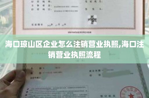 海口琼山区企业怎么注销营业执照,海口注销营业执照流程