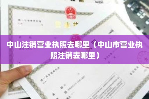 中山注销营业执照去哪里（中山市营业执照注销去哪里）