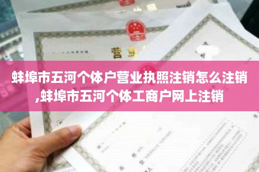 蚌埠市五河个体户营业执照注销怎么注销,蚌埠市五河个体工商户网上注销