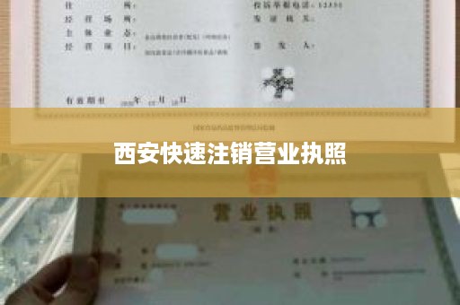 西安快速注销营业执照