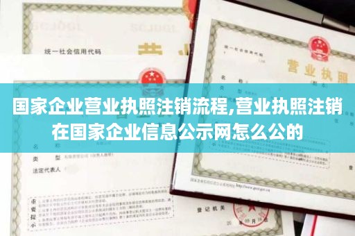 国家企业营业执照注销流程,营业执照注销在国家企业信息公示网怎么公的