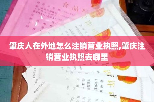 肇庆人在外地怎么注销营业执照,肇庆注销营业执照去哪里
