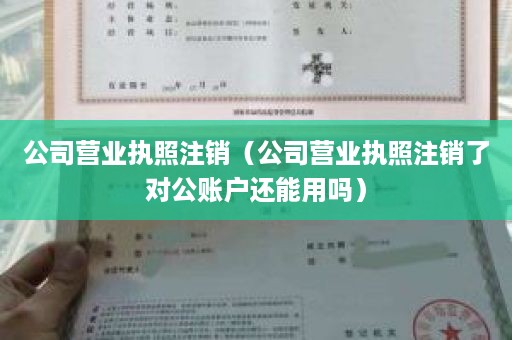 公司营业执照注销（公司营业执照注销了对公账户还能用吗）