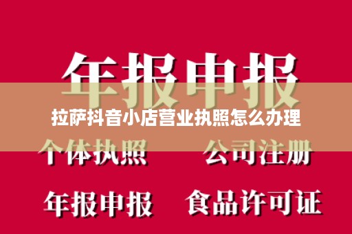 拉萨抖音小店营业执照怎么办理